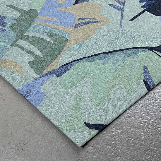 Liora Manne Capri Palm Leaf Hand Tufted Indoor Outdoor Rectangular Accent Rug