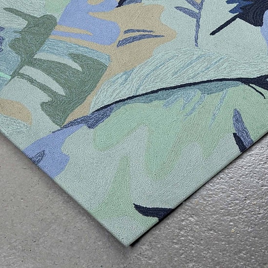 Liora Manne Capri Palm Leaf Hand Tufted Indoor Outdoor Rectangular Accent Rug