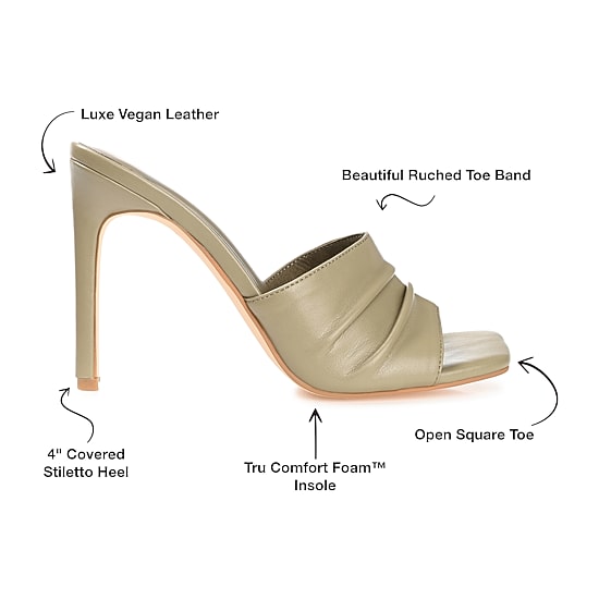 Journee Collection Camber Womens Round Open Toe Stiletto Heel Pumps