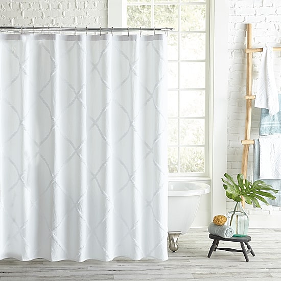 CHF Lattice Shower Curtain