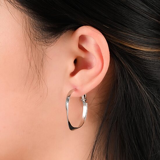 Hoop Earrings Sterling Silver