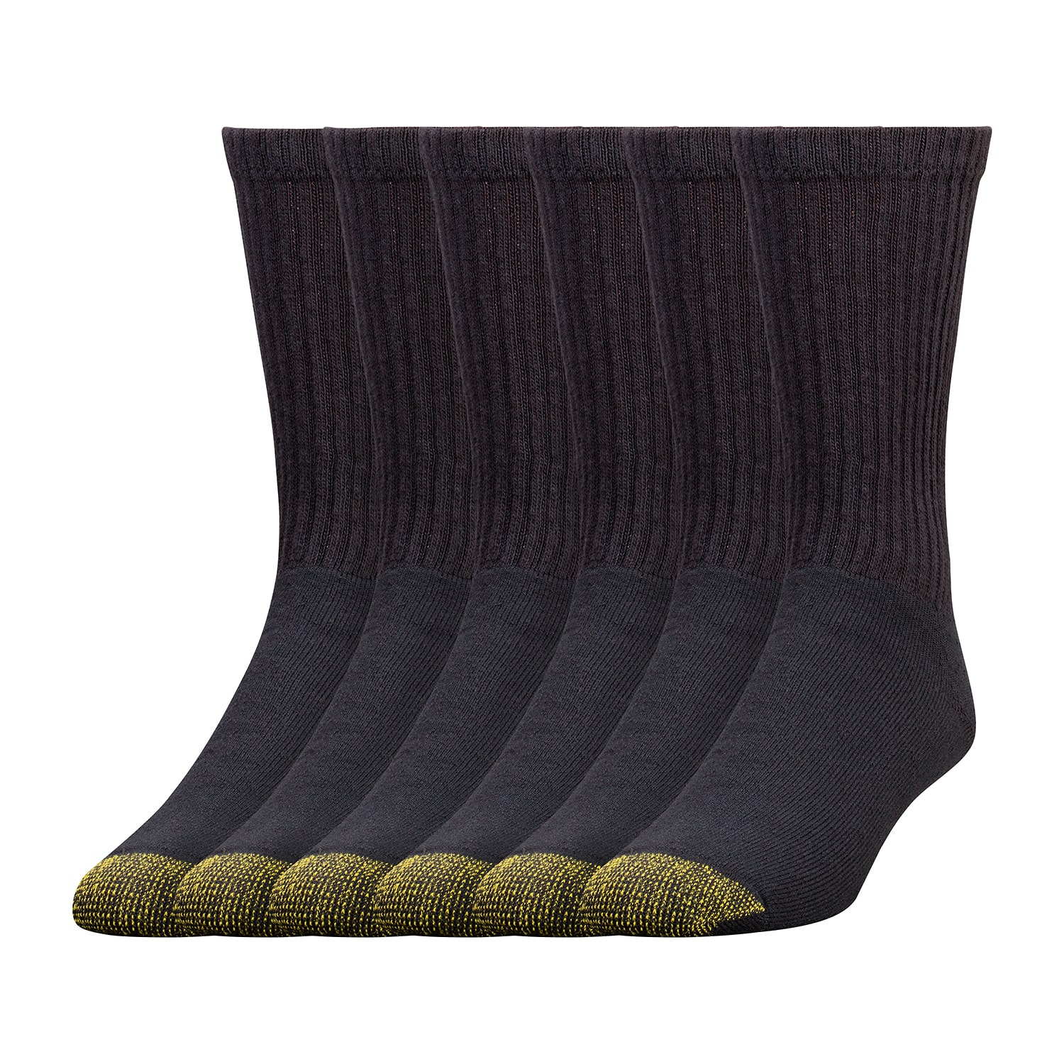 Gold Toe Athletic Sport Mens 6 Pair Crew Socks