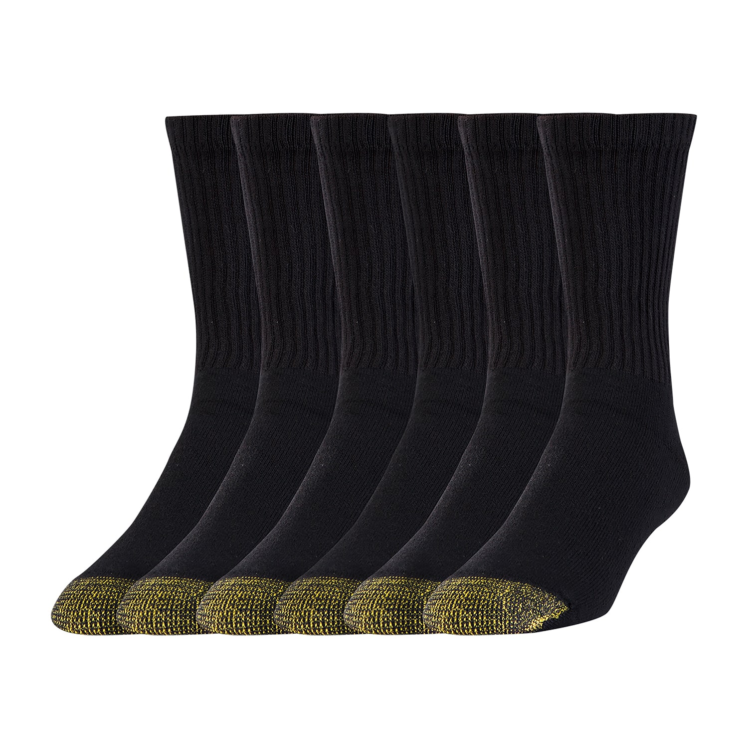 Gold Toe Athletic Sport Short Mens 6 Pair Crew Socks