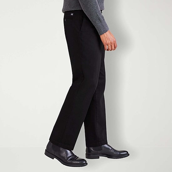 Dockers Signature Iron Free With Stain Defender Mens Comfort Waistband Classic Fit Pleated Pant