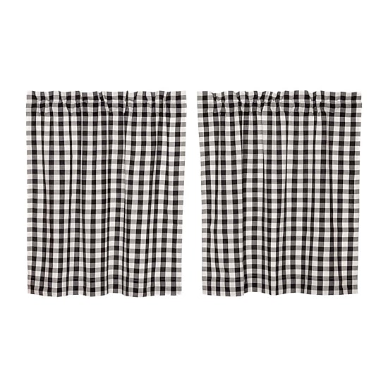 Vhc Brands Annie Check 2-pc. Rod Pocket Window Tier