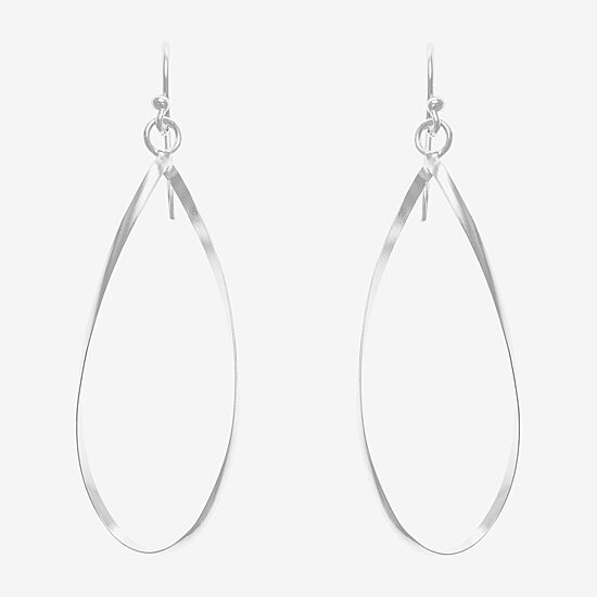 Silver Treasures Sterling Silver Drop Earrings