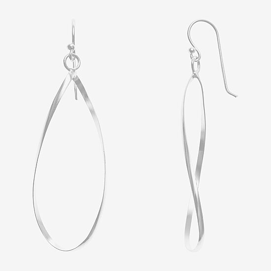 Silver Treasures Sterling Silver Drop Earrings