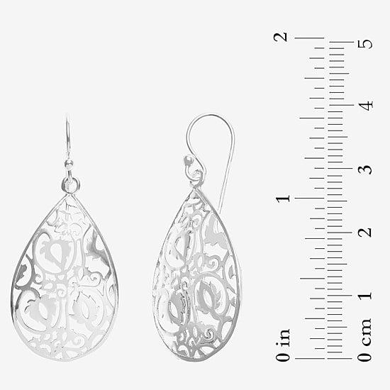 Silver Treasures Sterling Silver Drop Earrings