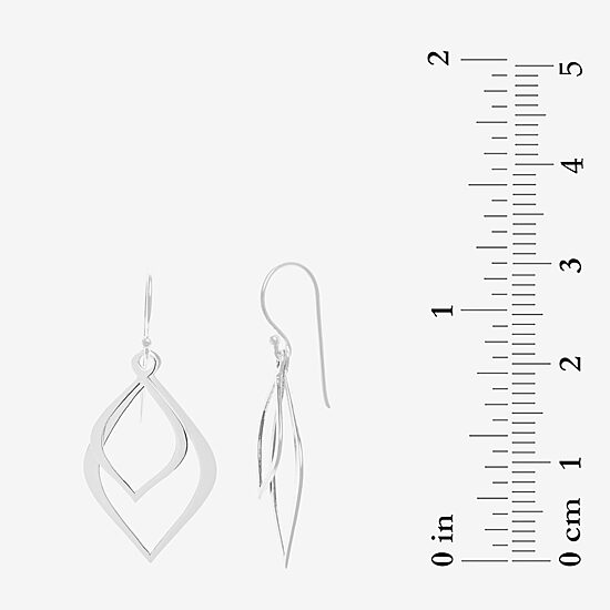 Silver Treasures Womens Sterling Silver Hypoallergenic Drop Earrings