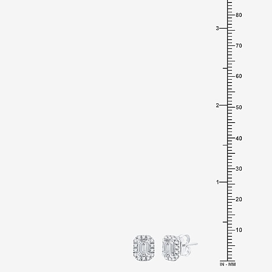 Ever Star (H-I / Si2-I1) 1 CT. T.W. Lab Grown White Diamond 10K Gold Stud Earrings