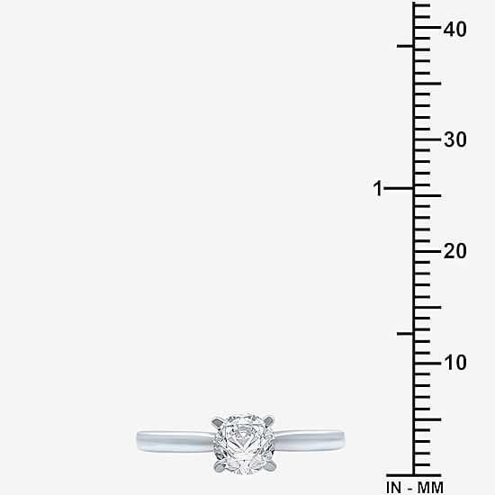 (G / SI2) Womens 3/4 CT. Lab-Grown White Diamond 10K Gold or 14K Gold Round Solitaire Engagement Ring