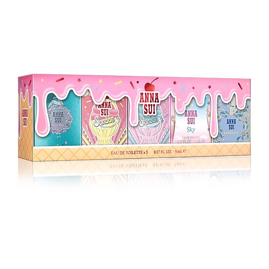 Anna Sui Compact Mini Eau De Toilette 5-Pc Set ($50 Value) Perfume Set