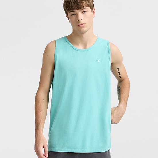 Champion Mens Crew Neck Sleeveless Active Tank Top