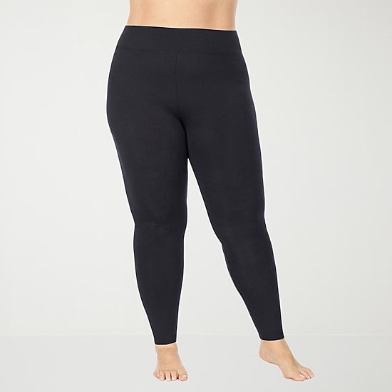 Cuddl Duds Softwear Hi-Waisted Tag Free Thermal Legging Plus
