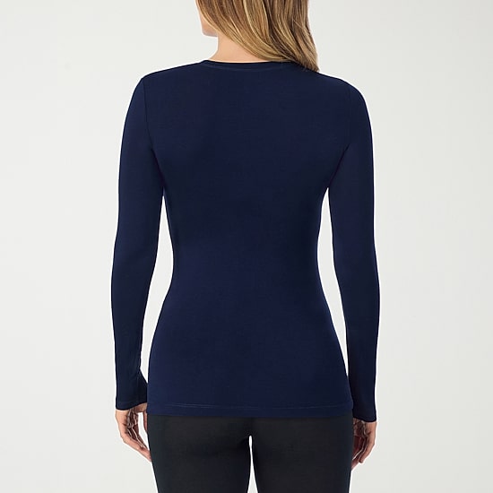 Cuddl Duds Womens Softwear Crew Neck Long Sleeve Thermal Shirt