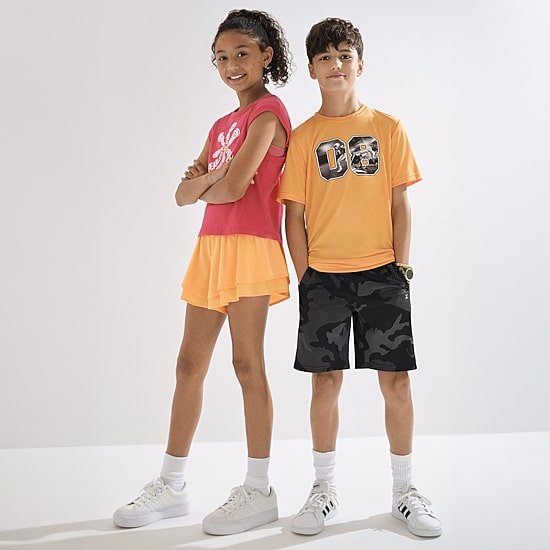 Xersion Little & Big Kid Girls Crew Neck Short Sleeve Muscle T-Shirt