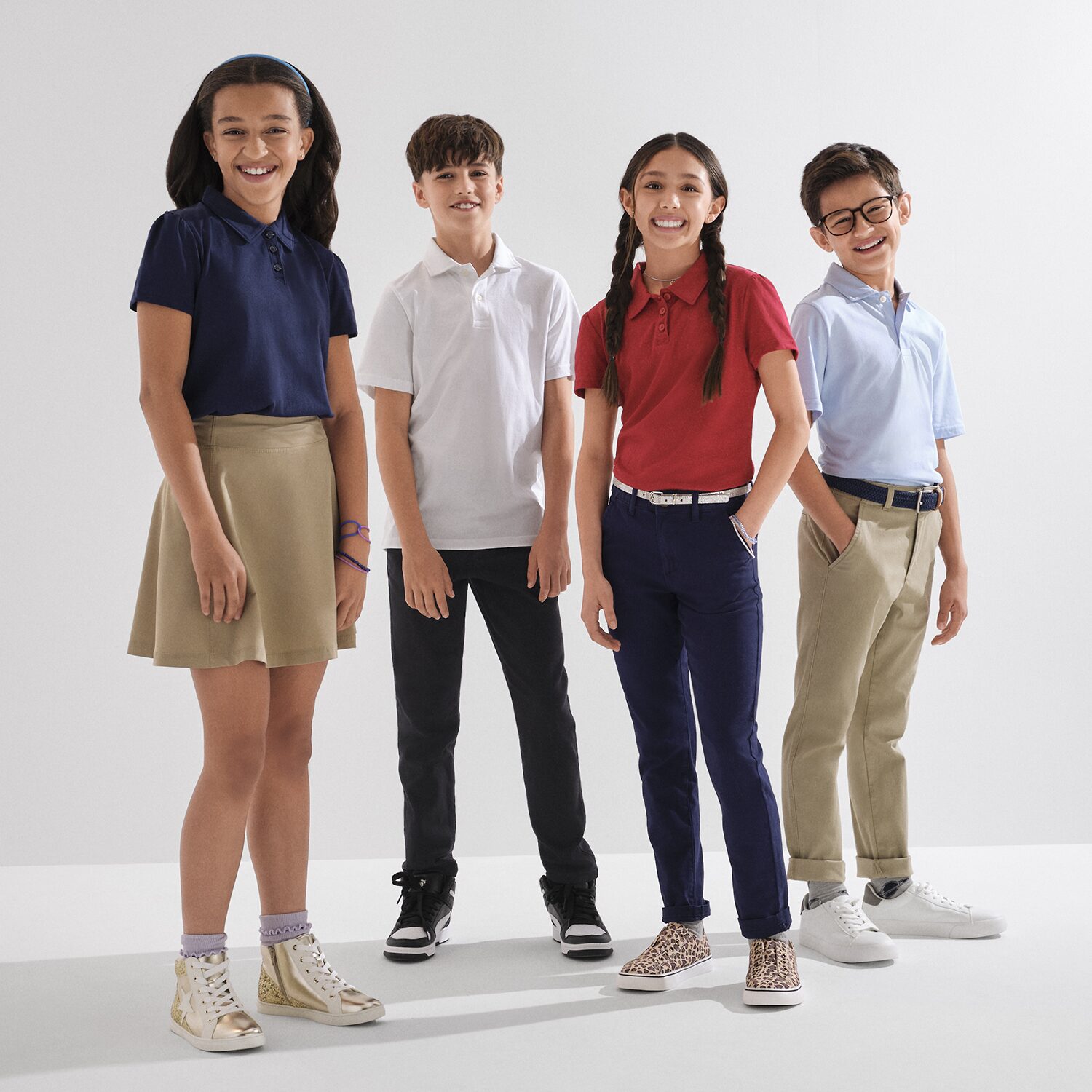 Thereabouts Little & Big Kid Girls Short Sleeve Regular Fit Polo Shirt