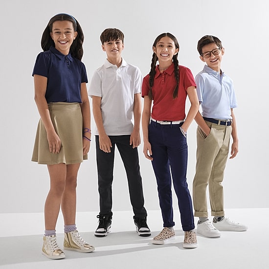 Thereabouts Little & Big Kid Girls Short Sleeve Regular Fit Polo Shirt