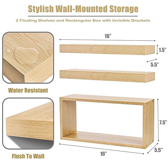 Sorbus Variety 3-Shelf Shelf with Baskets