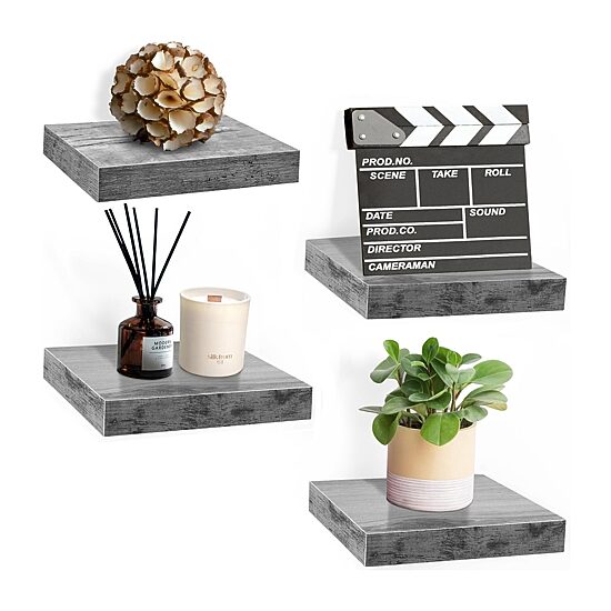 Sorbus 9" Square 4-Shelf with Baskets