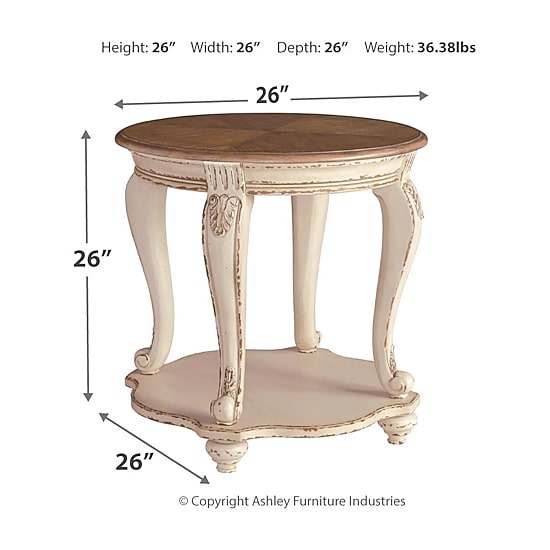 Signature Design by Ashley Realyn 26" Round End Table
