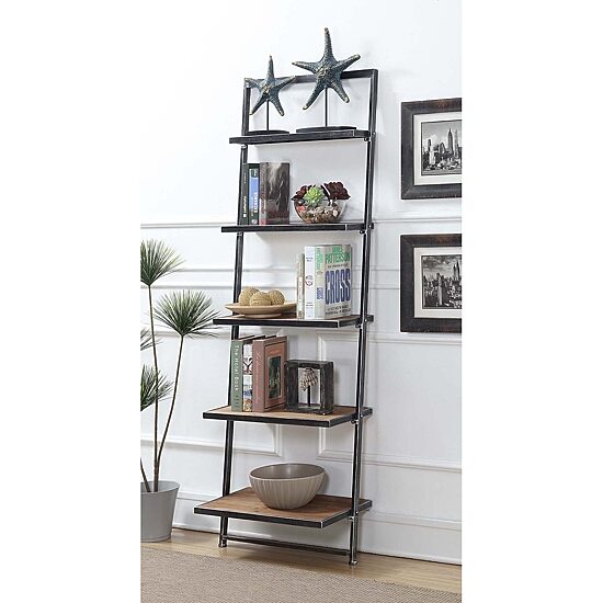 Convenience Concepts Laredo Office And Library Collection 5-Shelf Bookcase