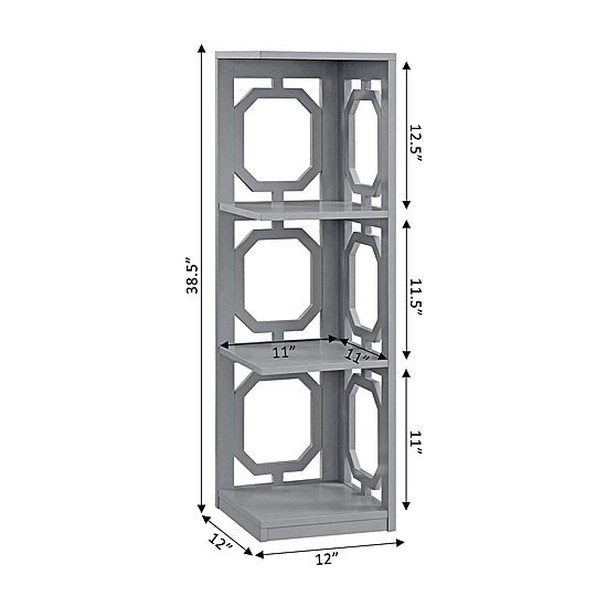 Convenience Concepts Omega Office + Library Collection 3-Shelf Bookcase