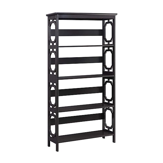 Convenience Concepts Omega Office + Library Collection 5-Shelf Bookcase