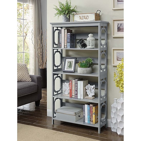 Convenience Concepts Omega Office + Library Collection 5-Shelf Bookcase