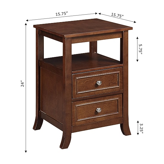 Melbourne 2-Drawer Storage End Table