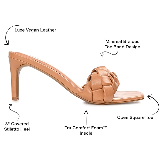 Journee Collection Hattie Womens Round Open Toe Stiletto Heel Pumps
