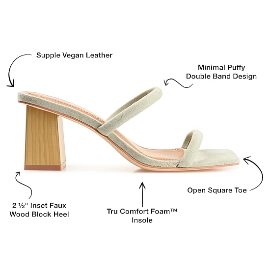 Journee Collection Henrietta Womens Round Open Toe Block Heel Pumps
