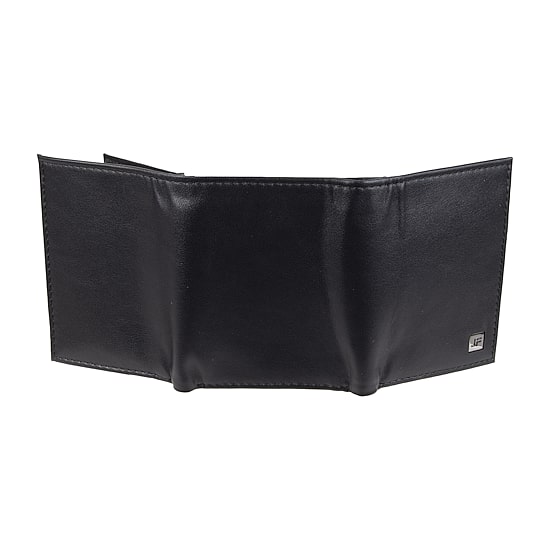 J. Ferrar Mens Extra Capacity RFID Blocking Trifold Wallet