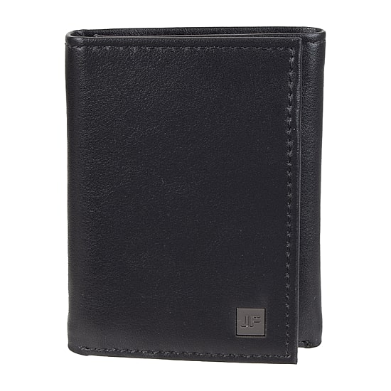 J. Ferrar Mens Extra Capacity RFID Blocking Trifold Wallet