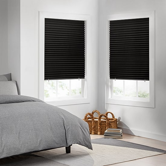 Eclipse 2pk Paper Cordless Blackout Pleated Shade