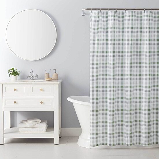 IZOD Gingham Shower Curtain