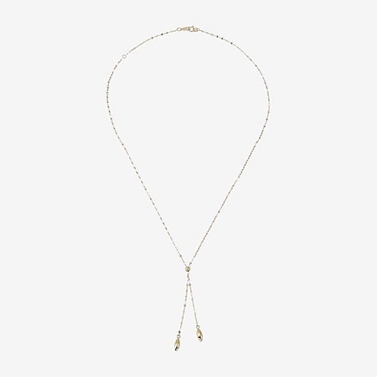 Gold Addiction Womens 14K Gold 18 Inch Y Necklace