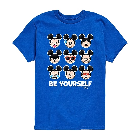 Disney Collection Little & Big Kid Boys Crew Neck Short Sleeve Regular Fit Mickey and Friends Mickey Mouse Graphic T-Shirt
