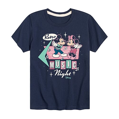 Disney Collection Little & Big Kid Boys Crew Neck Short Sleeve Regular Fit Mickey and Friends Mickey Mouse Graphic T-Shirt, X-large, Blue