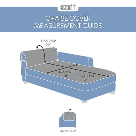 Sure Fit Deluxe Pet Chaise Furniture Sofa Protector