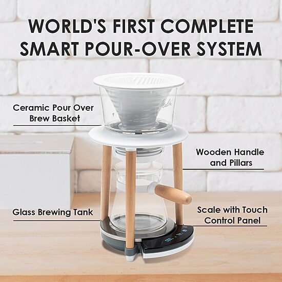 Melitta Smart Pour-Over 2-Cup Pour Over Coffee Maker