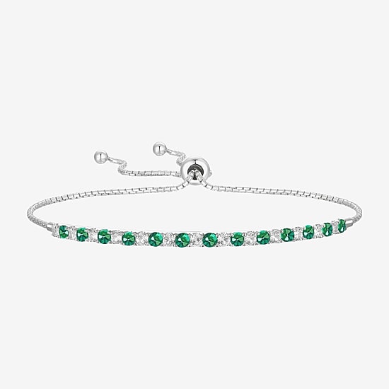 Gemstone Sterling Silver Bolo Bracelet