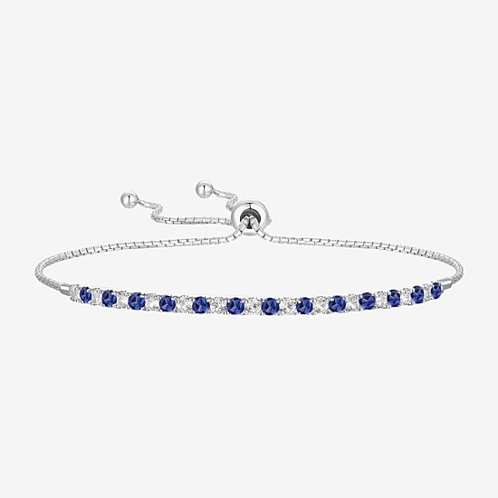 Gemstone Sterling Silver Bolo Bracelet