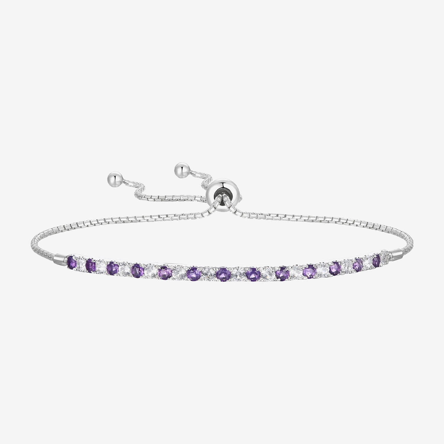 Gemstone Sterling Silver Bolo Bracelet