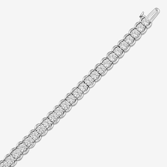 Womens 10 Ct.T.W. Lab Grown White Diamond 10K Gold Tennis Bracelet
