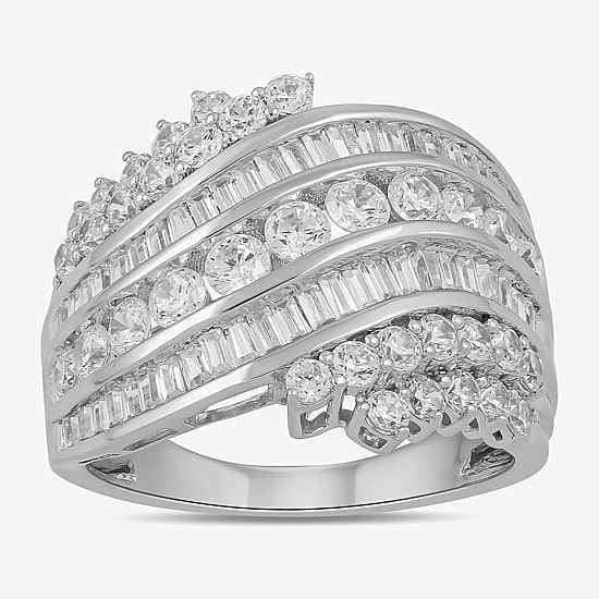 Womens 2 CT. Lab Grown White Diamond 10K Gold Band