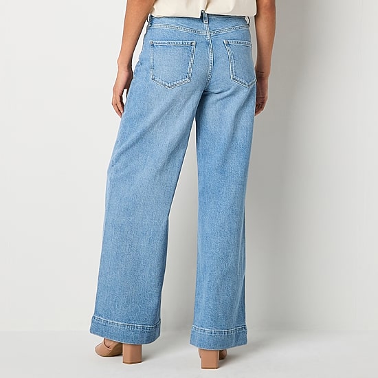 A.N.A Womens High Rise Wide Leg Jean