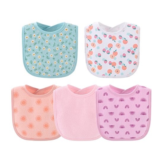 The Peanutshell Sweet Girls 10-pc. Bib