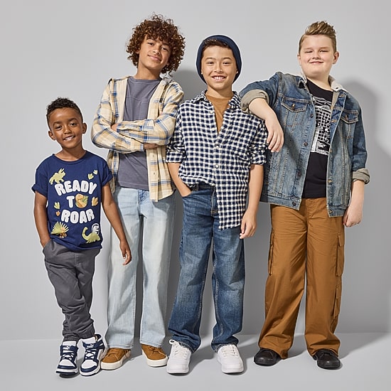 Thereabouts Little & Big Kid Boys Adjustable Waist Mid Rise Loose Fit Jean