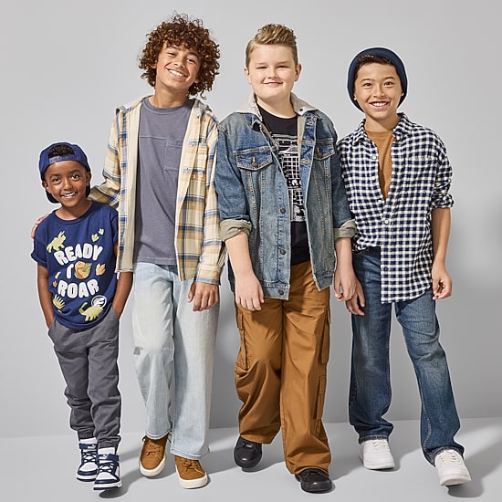 Thereabouts Little & Big Kid Boys Adjustable Waist Mid Rise Loose Fit Jean